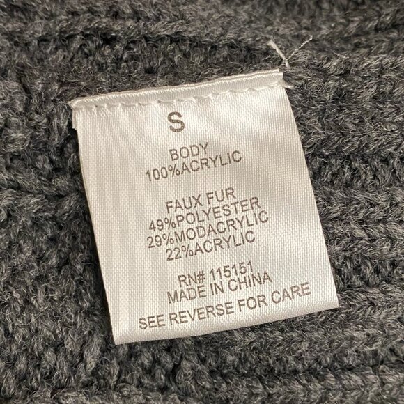 NEW Romeo & Juliet Couture Charcoal Gray Long Cardigan Sweater Size Small - Picture 5 of 7